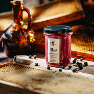 Miód z czarną porzeczką - nektarowy wielokwiatowy 260g