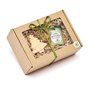 zestaw mydło CHOINKA + masło ZIELONA HERBATA