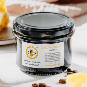 Kawowy - peeling do ciała z woskiem pszczelim