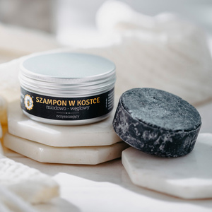 Miodowo-Węglowy - szampon w kostce oczyszczający