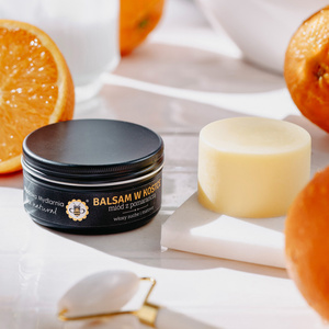 Miód z Pomarańczą - nawilżający balsam do włosów w kostce