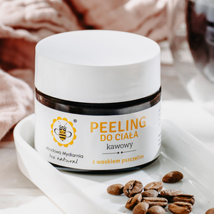 Kawowy - mały peeling do ciała z woskiem pszczelim