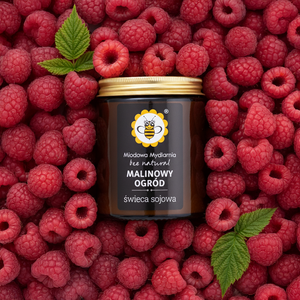 Malinowy Ogród - świeca z wosku sojowego