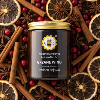 Grzane Wino - świeca z wosku sojowego