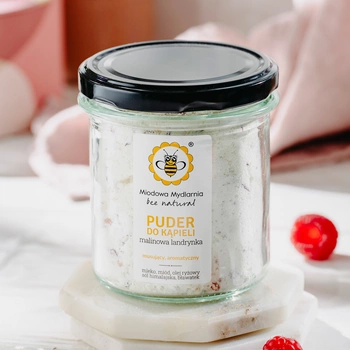 Malinowa Landrynka - puder do kąpieli