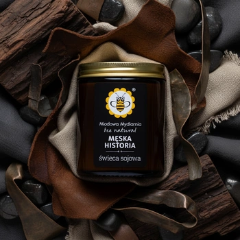 Męska Historia - świeca z wosku sojowego