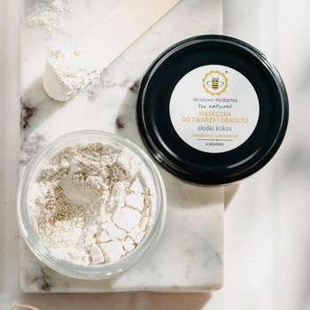 Słodki Kokos - nawilżająca i delikatna maseczka do twarzy i dekoltu